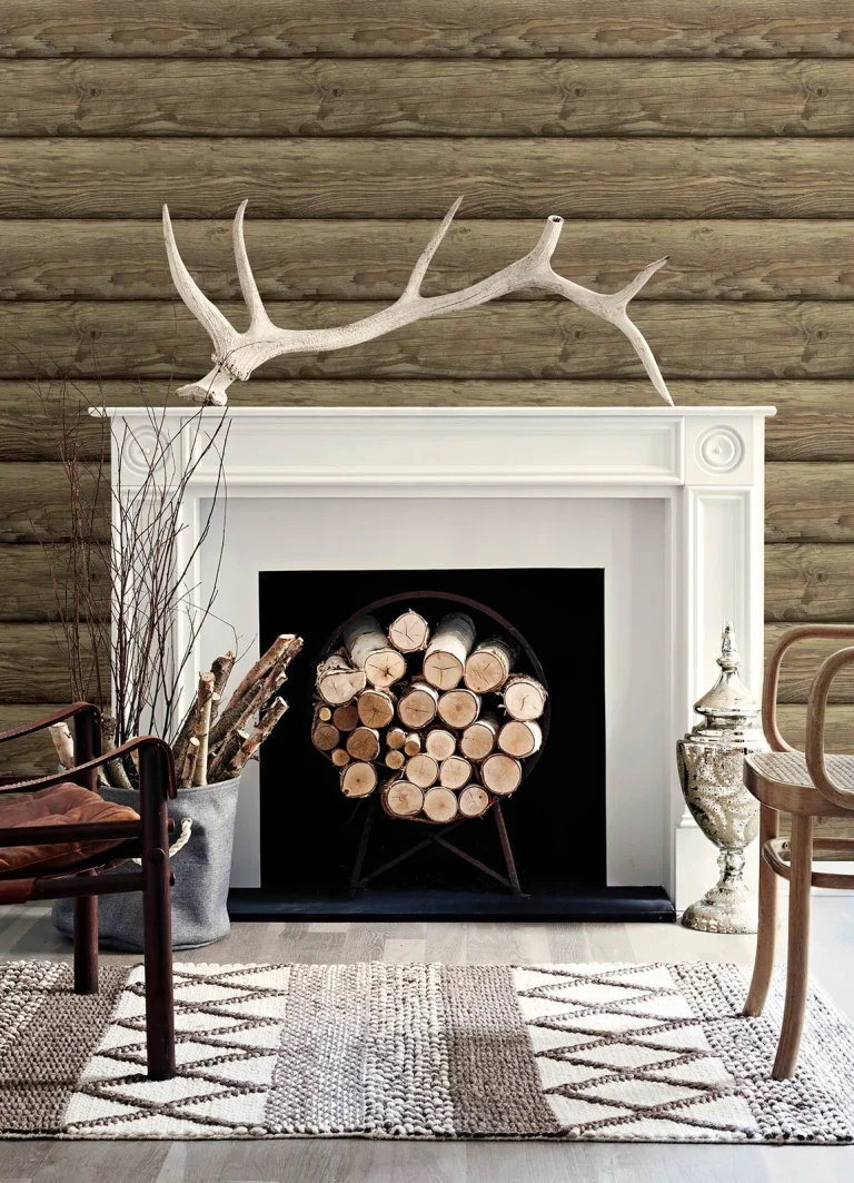 Chesapeake Bunkhouse Wallpaper - Chestnut — Ảnh 5