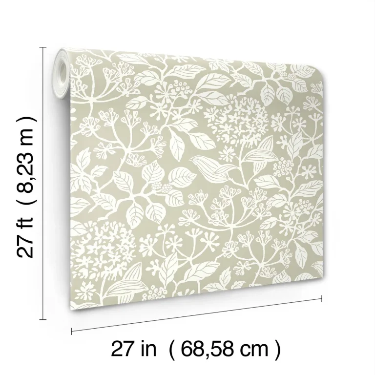 Rowen Botanical Wallpaper - Taupe — Ảnh 5