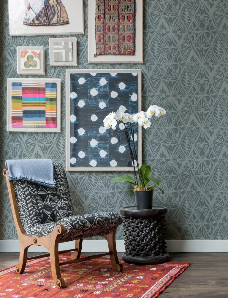 Urbane Diamonds Wallpaper - Denim — Ảnh 4