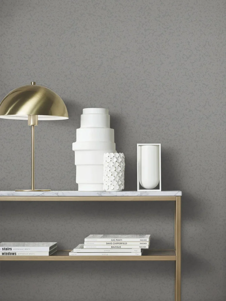 Hudson Hammered Metal Wallpaper - Pewter — Ảnh 3