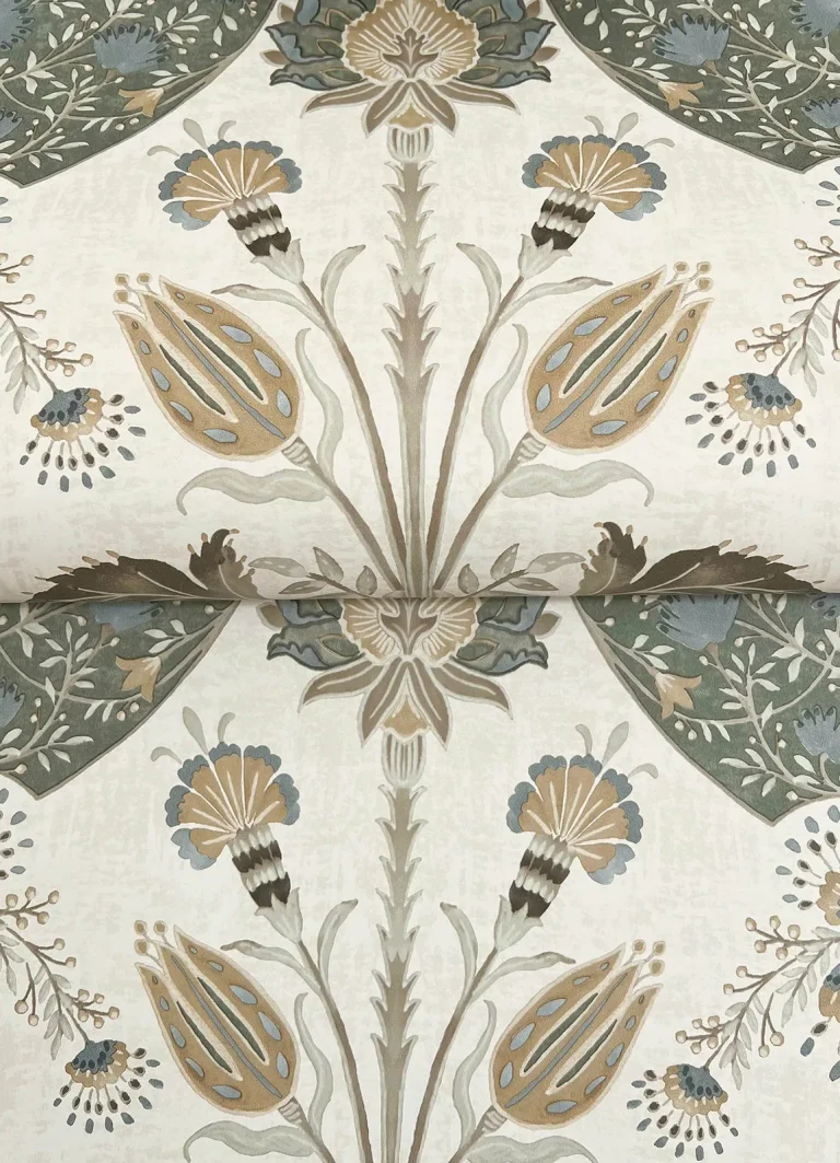 Auden Floral Grandeur Wallpaper - Green — Ảnh 7