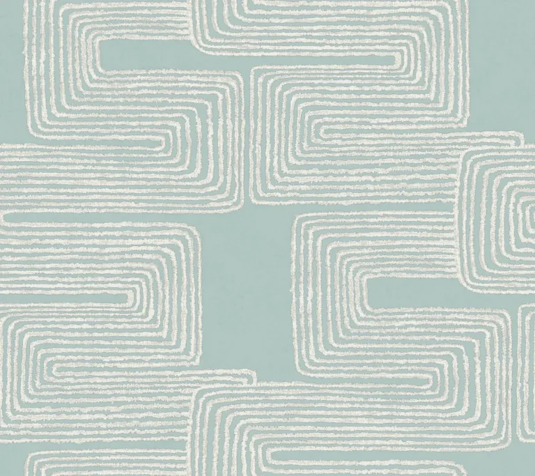 Zulu Thread Wallpaper - Azure/Gold — Ảnh 6