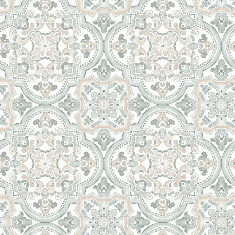 Chesapeake Concord Medallion Wallpaper - Coral — Ảnh 3