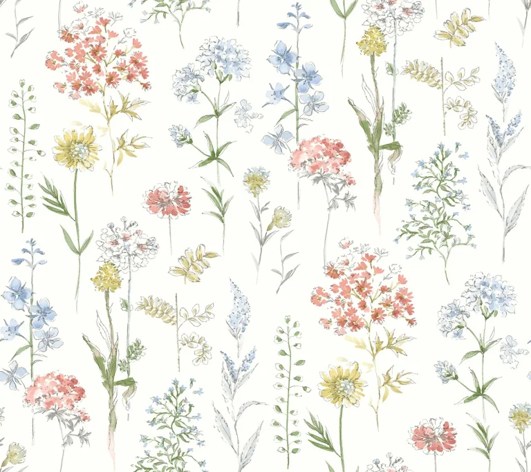 Chesapeake Bergamot Wildflower Wallpaper - Multicolor — Ảnh 5