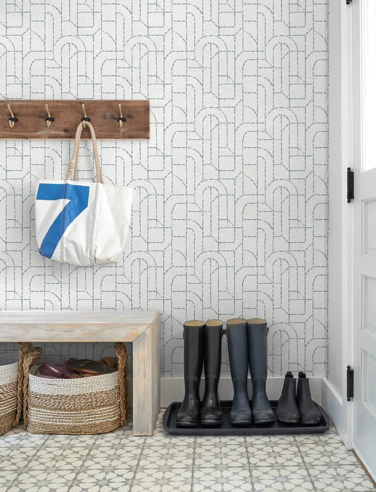 Integrity Arched Outlines Wallpaper - Blue — Ảnh 2