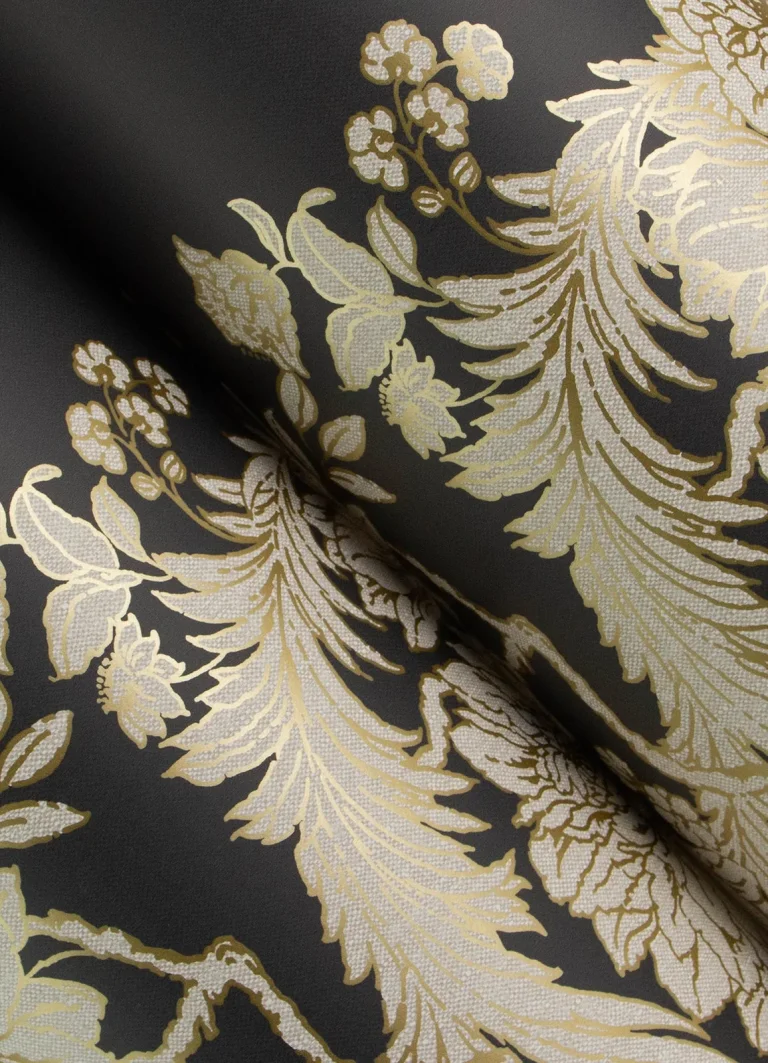 Chris Loves Julia Gisela Floral Columns Wallpaper - Black — Image 4