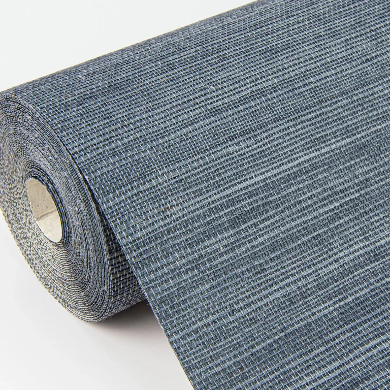 Victoria Sisal Grasscloth Wallpaper - Indigo — Ảnh 3