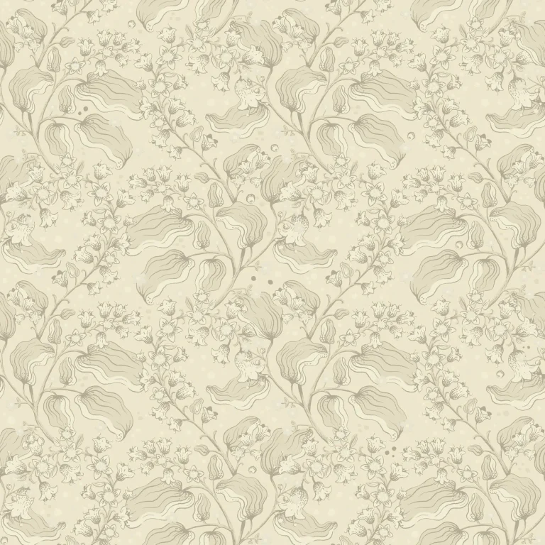 Syren Dainty Floral Wallpaper - Khaki — Image 5
