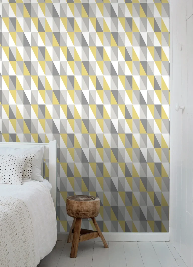 Chesapeake Inez Geometric Wallpaper - Mustard — Ảnh 7