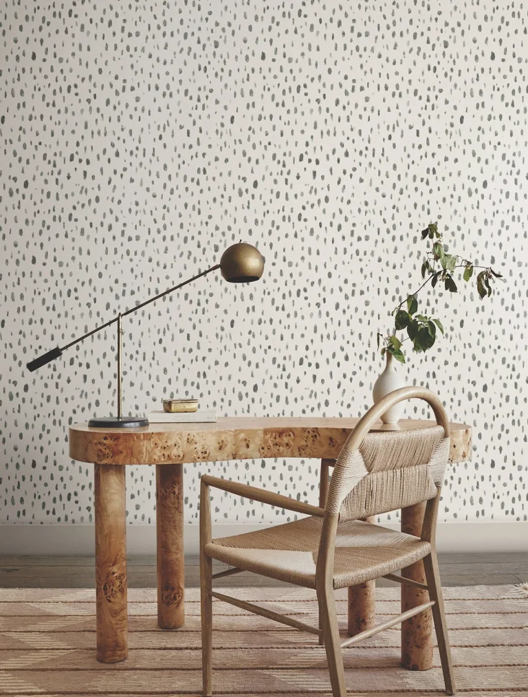 Tachette Wallpaper - Charcoal — Ảnh 5