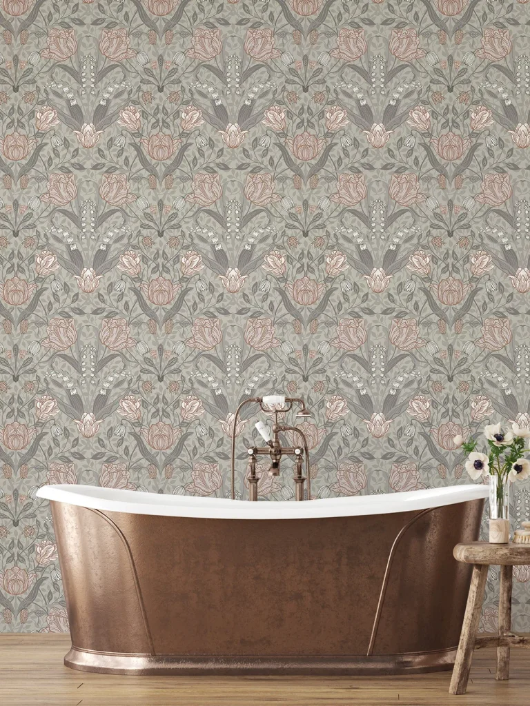 Filippa Wallpaper - Grey — Ảnh 2