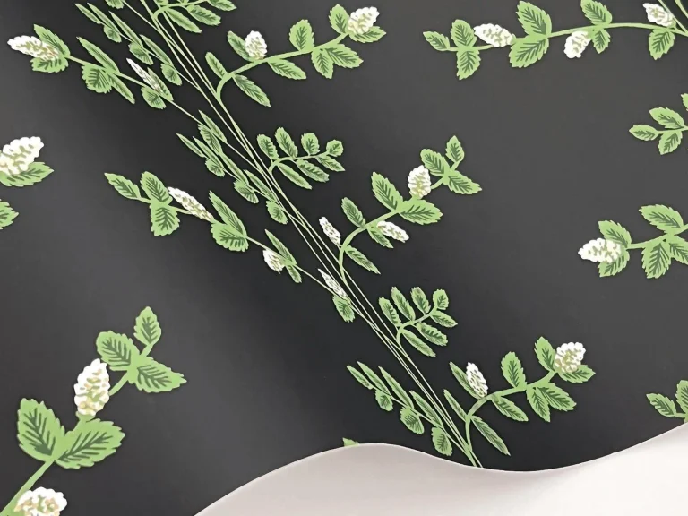 Rifle Paper Co. Climbing Vine Wallpaper - Black — Ảnh 4