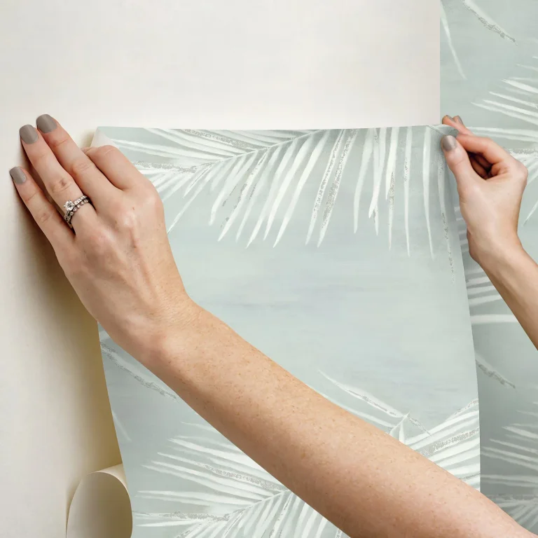 Endless Summer Peel and Stick Wallpaper - Jade/Silver — Ảnh 2