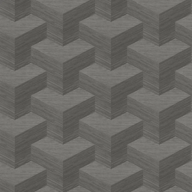 Y Knot Geometric Texture Wallpaper - Grey — Ảnh 4