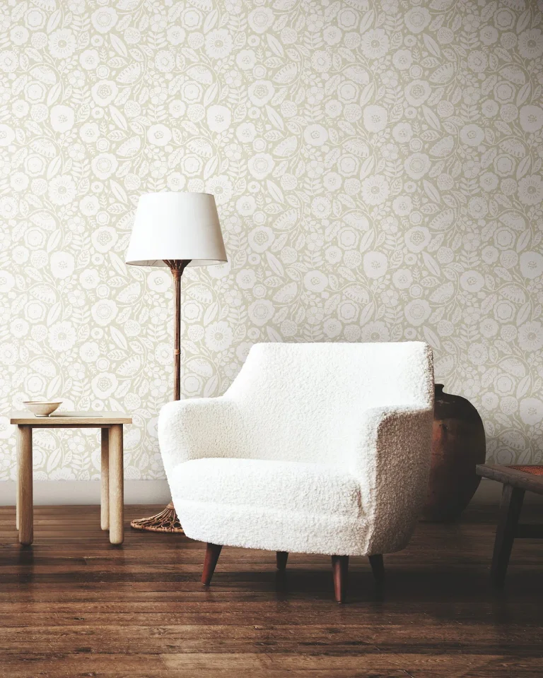 Camille Blossom Wallpaper - Linen — Ảnh 3