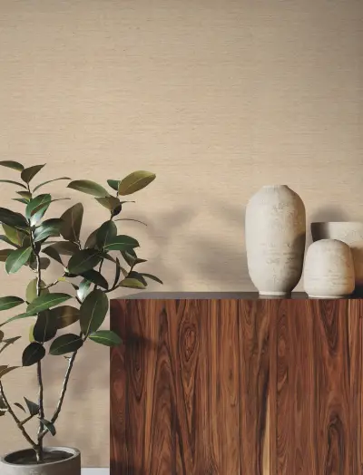 Ronald Redding Nature's Abaca Wallpaper - Oat