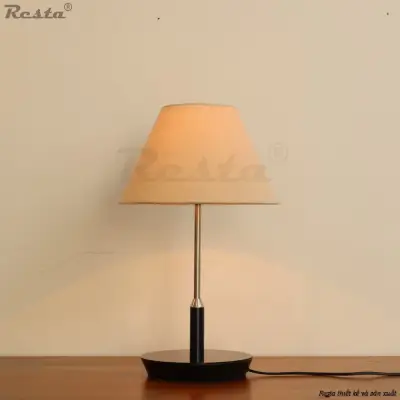 Đèn bàn Resta 25 - Màu muối tiêu - Màu inox + đen