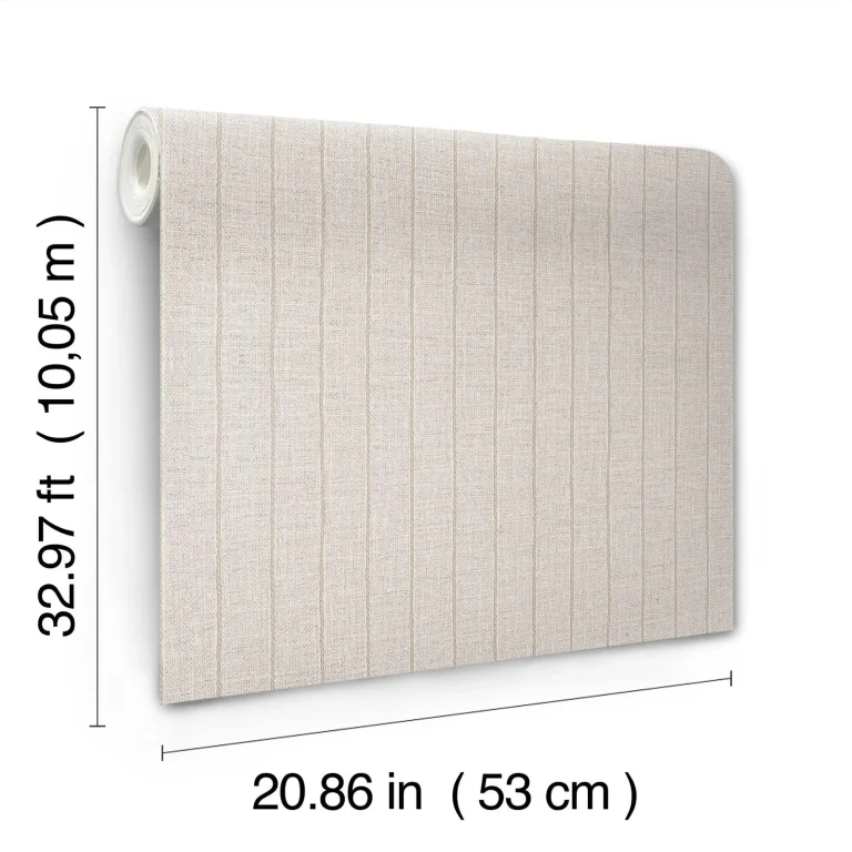 Cording Stripe Wallpaper - Pearl — Ảnh 6