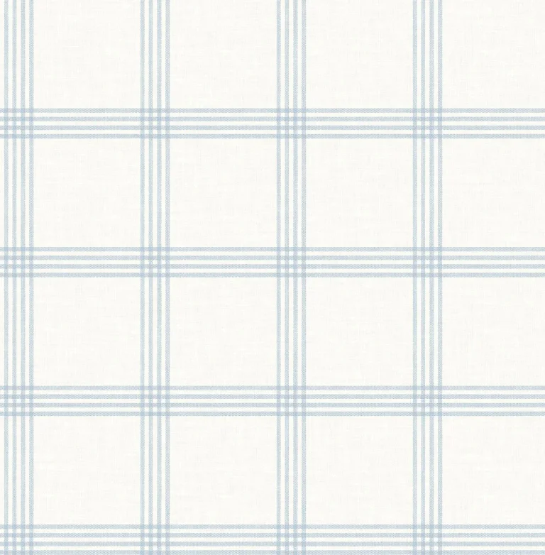 Chesapeake Twain Plaid Wallpaper - Light Blue — Ảnh 5