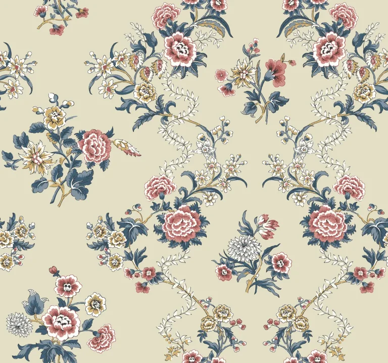 Genevieve Floral Trail Wallpaper - Rose — Ảnh 6