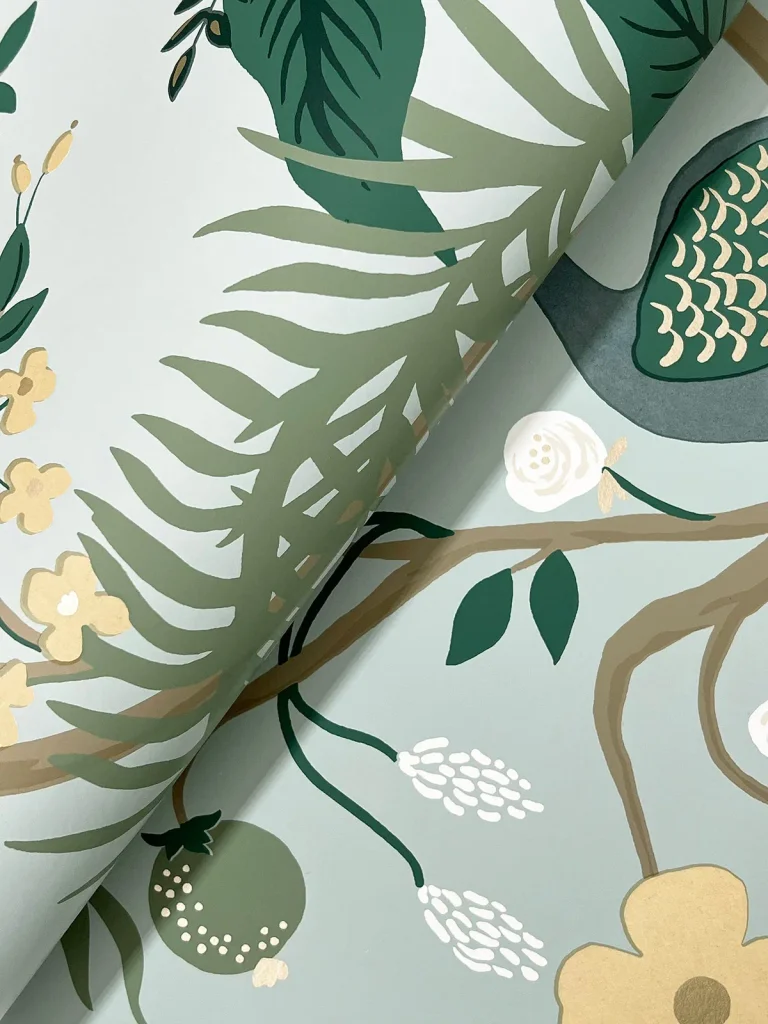 Rifle Paper Co. Peacock Wallpaper - Slate — Ảnh 3