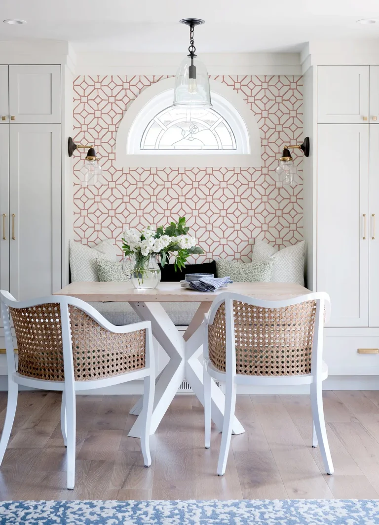 Addis Trellis Wallpaper - Coral — Ảnh 4