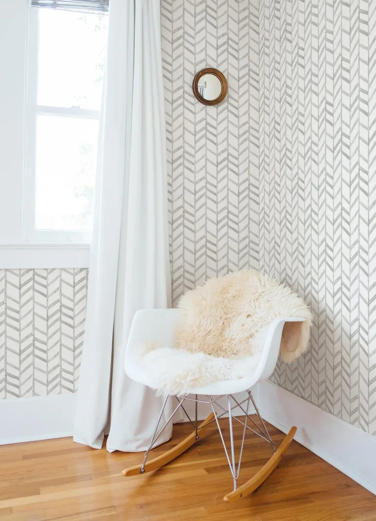 Chesapeake Fletching Geometric Wallpaper - Grey — Ảnh 2