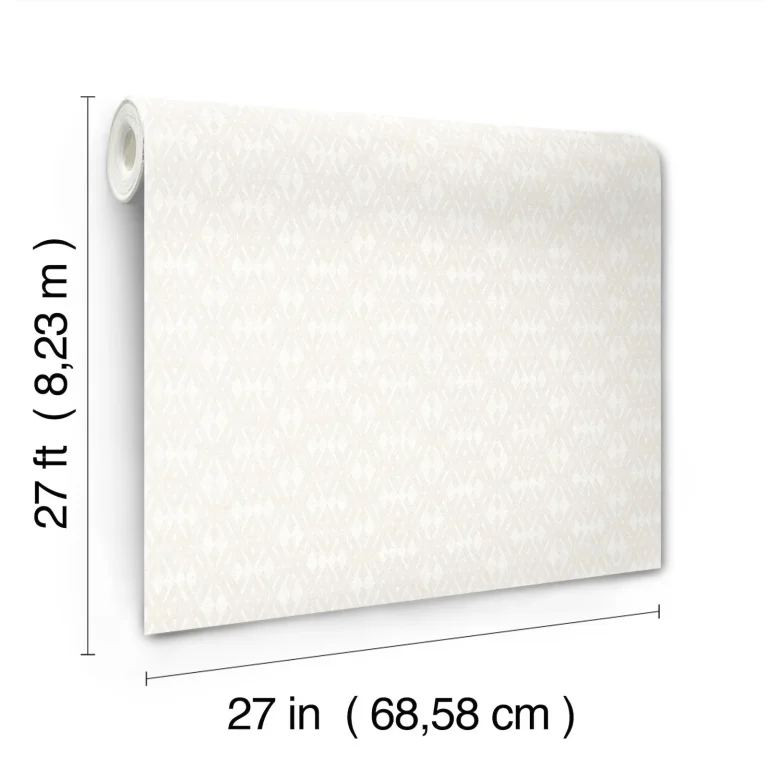 Ronald Redding Radcliffe Diamond Motif Wallpaper - Beige — Ảnh 3