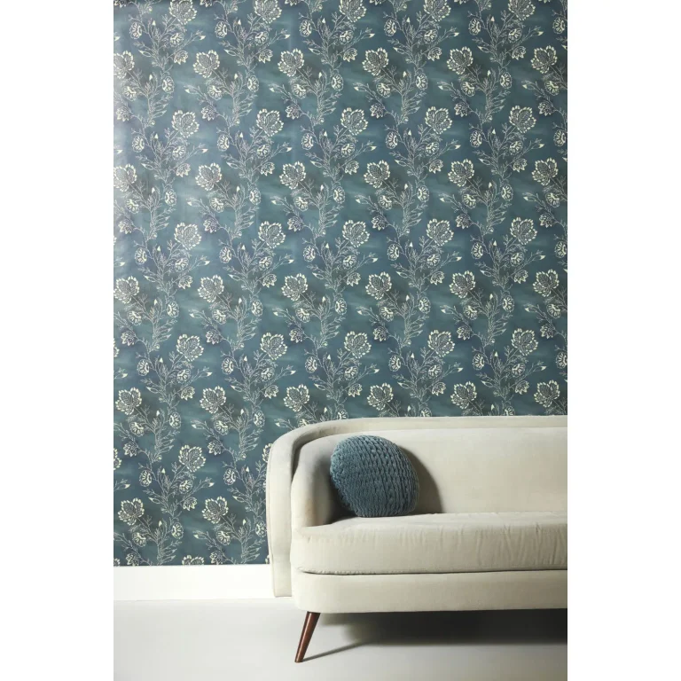 Barbier Wallpaper - Navy — Image 5