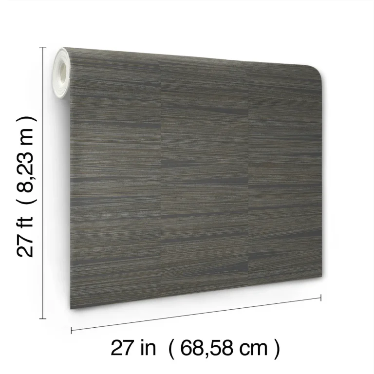 Line Stripe Wallpaper - Charcoal — Ảnh 6