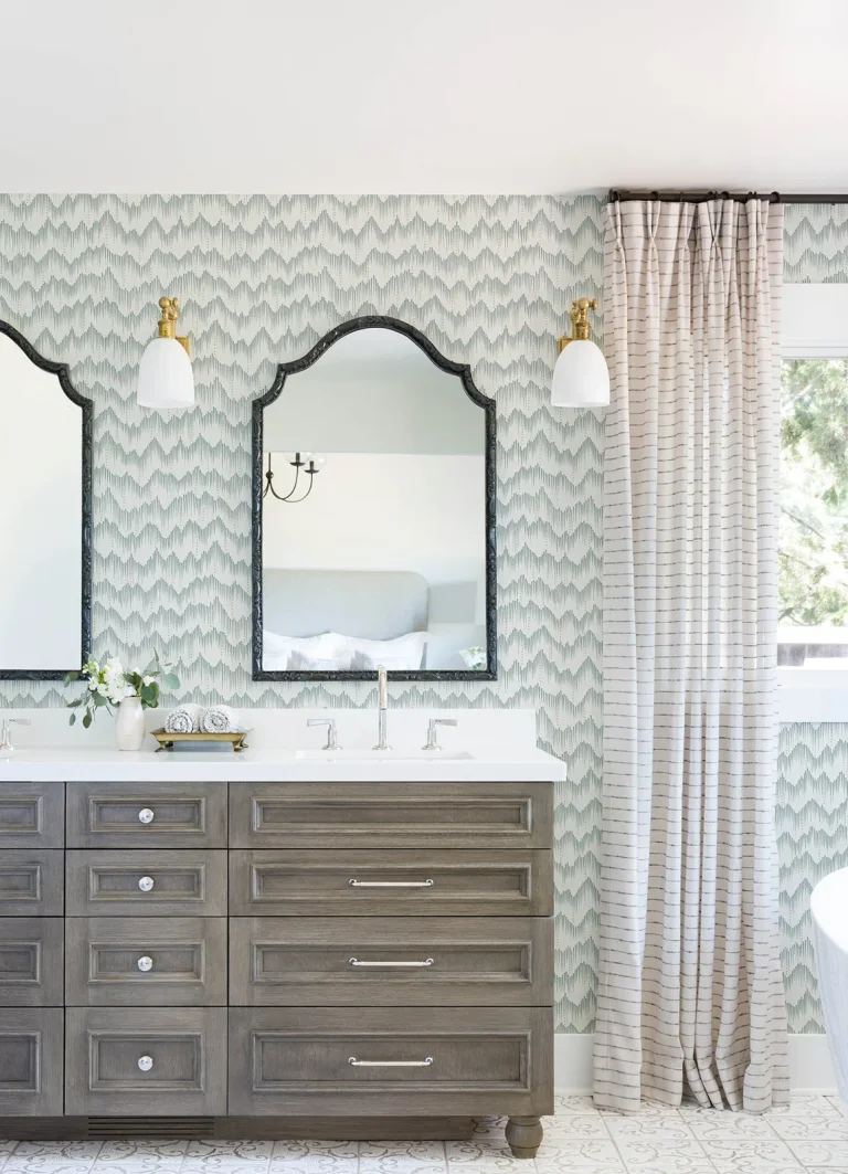 Holmby Brushstroke Zigzag Wallpaper - Seafoam — Ảnh 2