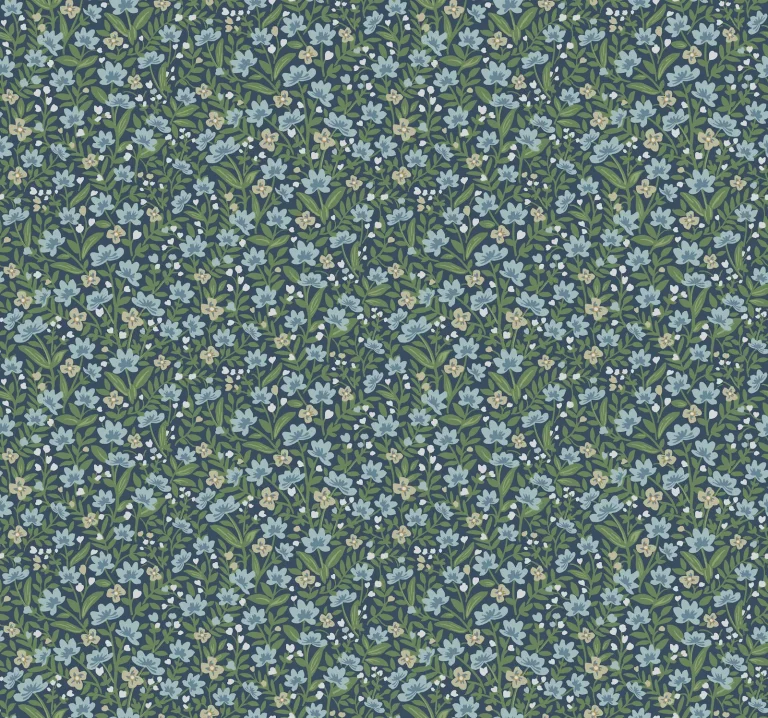 Rifle Paper Co. Sylvie Wallpaper - Navy