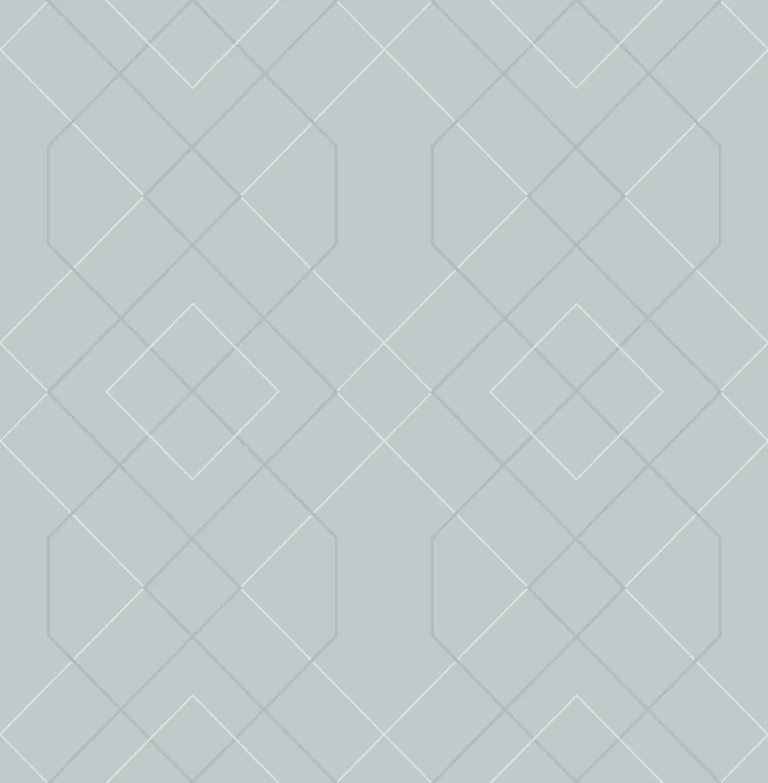 Ballard Geometric Wallpaper - Light Blue — Ảnh 5