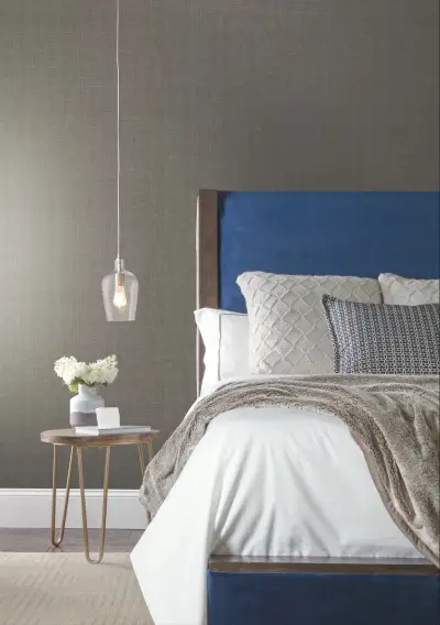 Crosshatch String Wallpaper - Gray