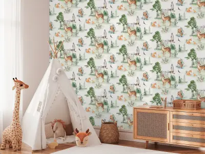 Lilly & Luis - Woodland Friends Wallpaper 771721