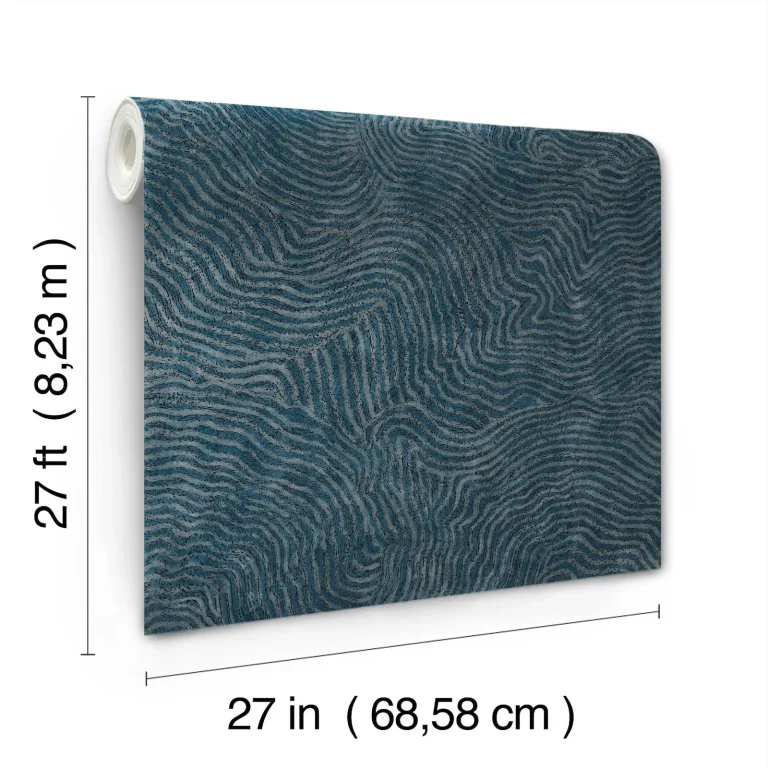 Modern Wood Wallpaper - Indigo — Ảnh 9