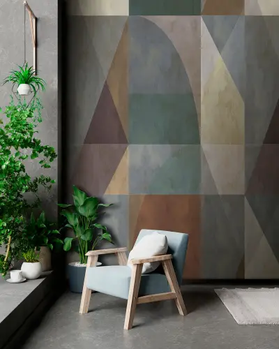 Scenic Walls - Solid Shapes Mural - 3004-1