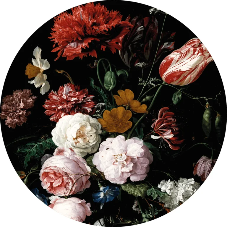 Vase of Flowers - Wall Mural 5466 - 4 Panel - 192cm x 260cm — Ảnh 4
