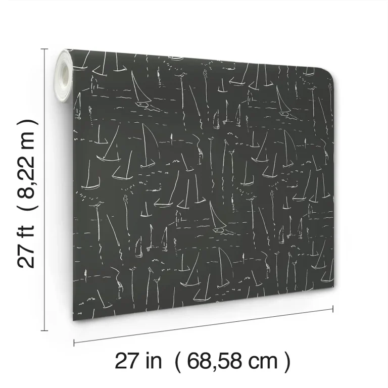 Vermillion Coast Wallpaper - Carbon Black — Ảnh 7