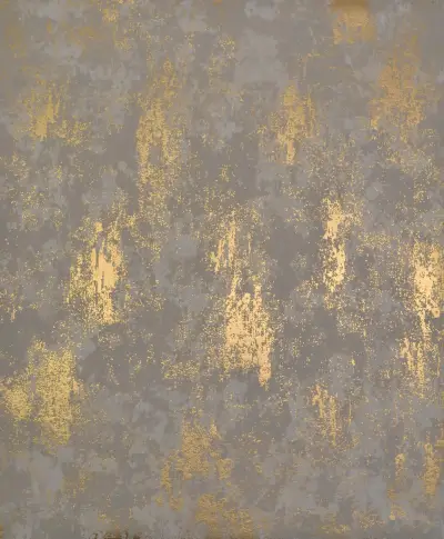 Nebula Wallpaper - Khaki/Gold