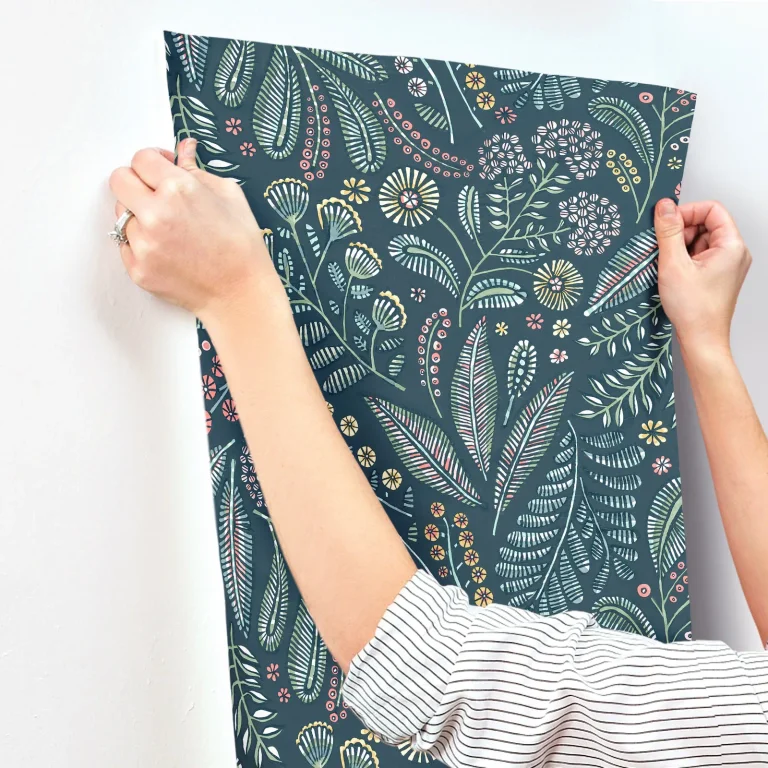Briar Floral Wallpaper - Teal — Ảnh 3