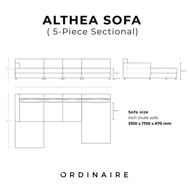 ALTHEA SOFA (5-Piece Sectional) — Image 15