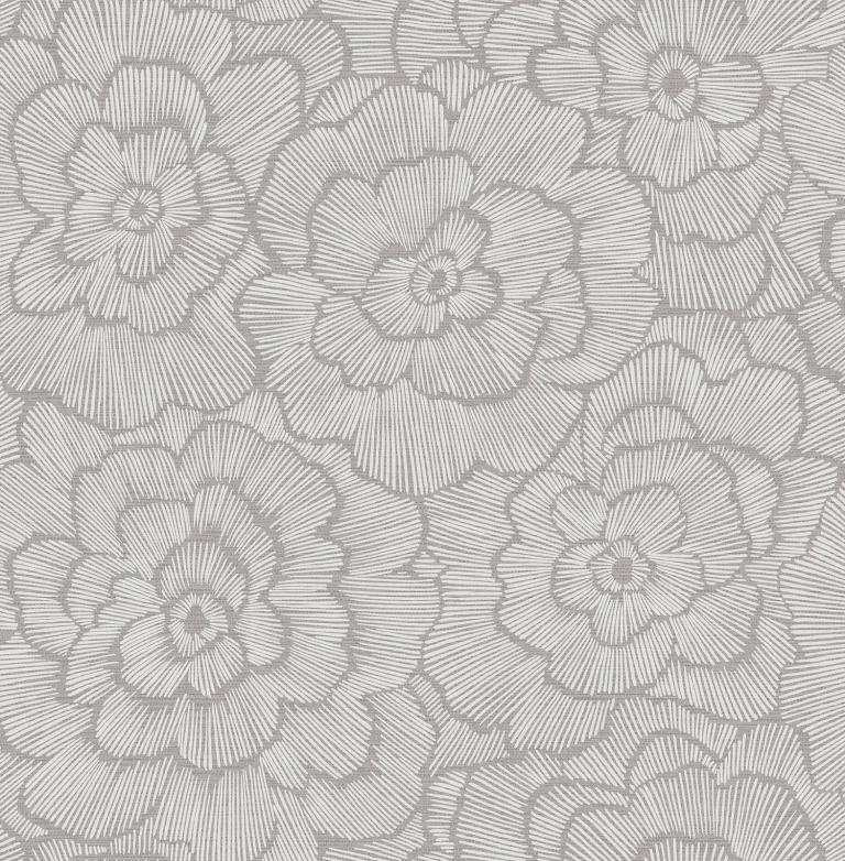 Periwinkle Textured Floral Wallpaper - Sterling — Image 4