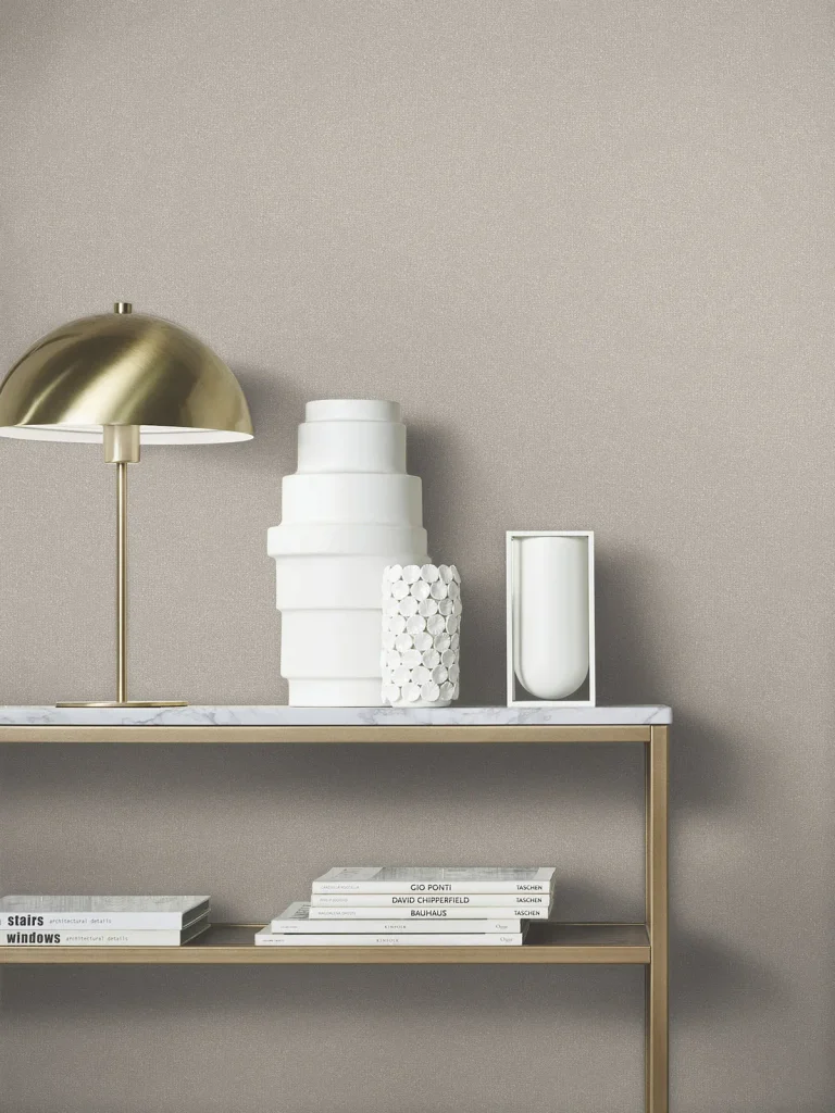 Glistening Quartz Beaded Wallpaper - Taupe — Ảnh 4