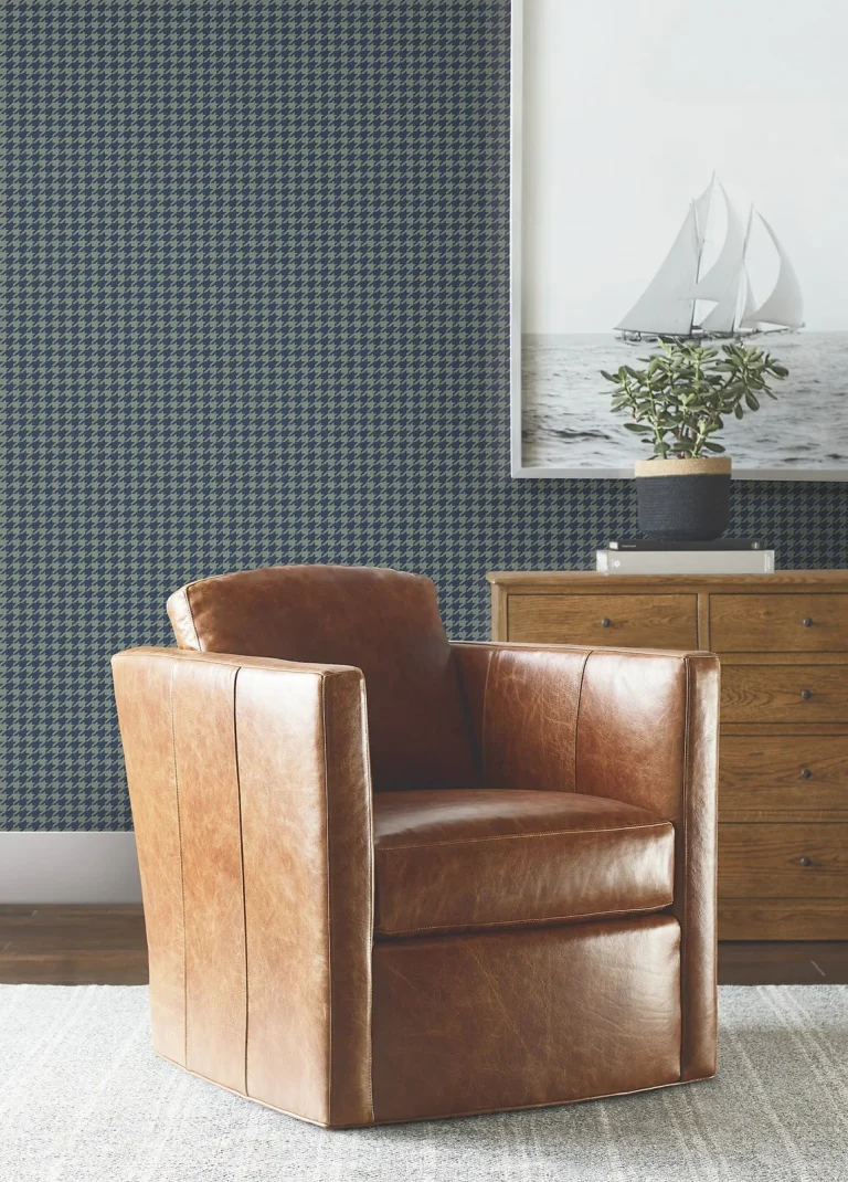 Ronald Redding Watson Houndstooth Wallpaper - Sea Green — Ảnh 5
