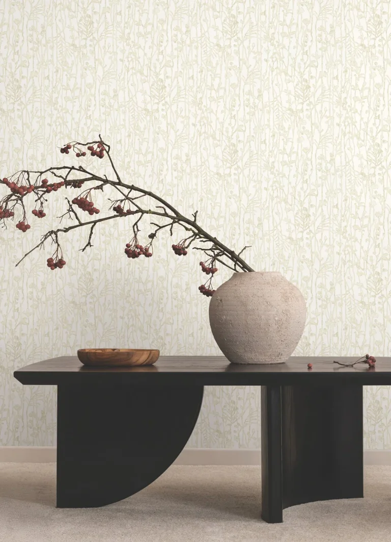 Ronald Redding Filigree Abstract Wallpaper - Beige — Image 2