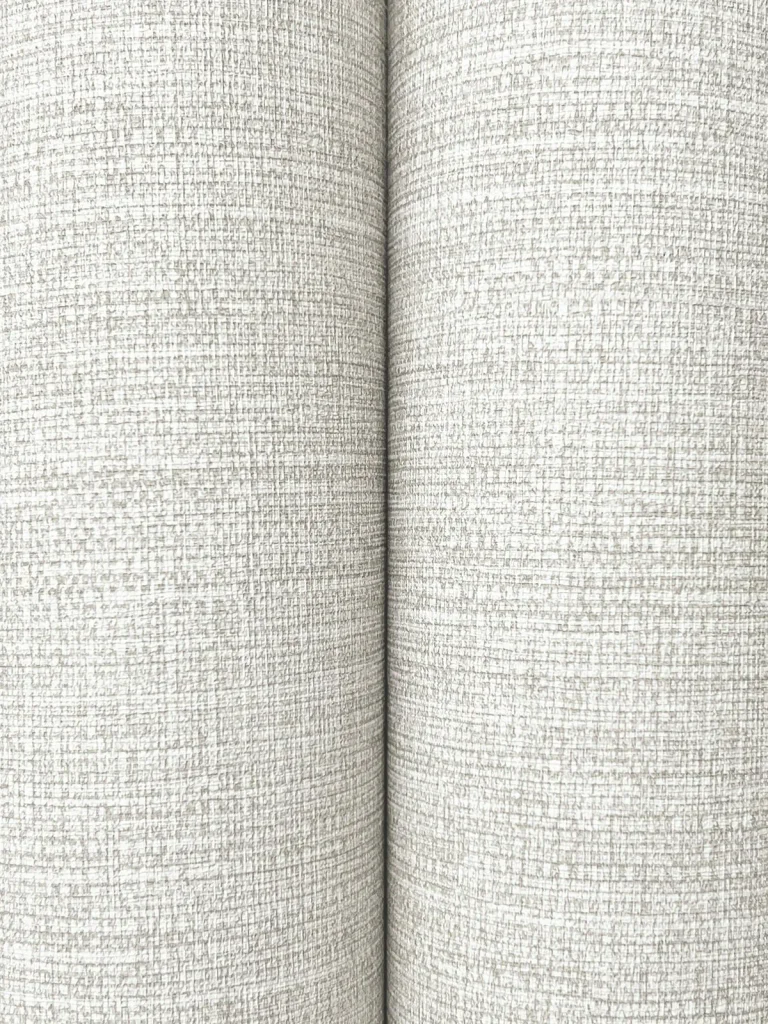 Terrene Faux Linen Wallpaper - Light Grey — Ảnh 5