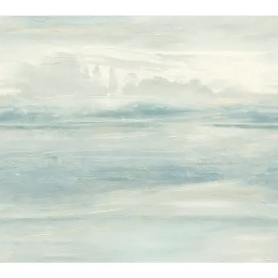 Candice Olson Soothing Mists Scenic Wallpaper - Blue