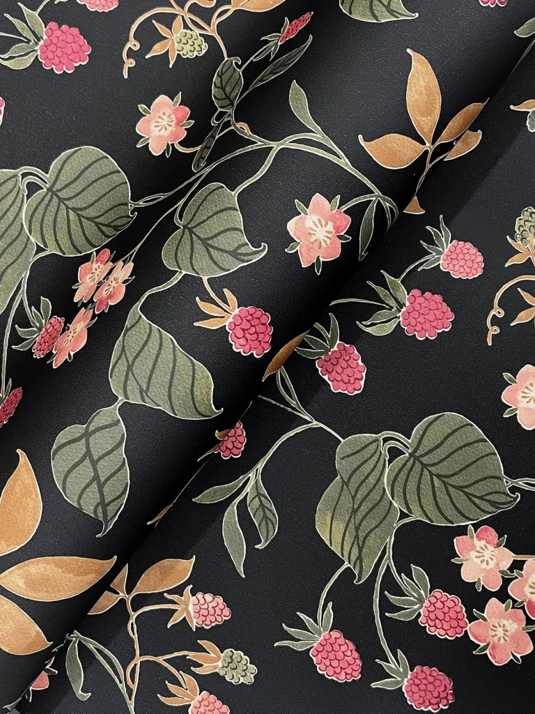 Chesapeake Mercy Berry Vines Wallpaper - Black — Ảnh 7