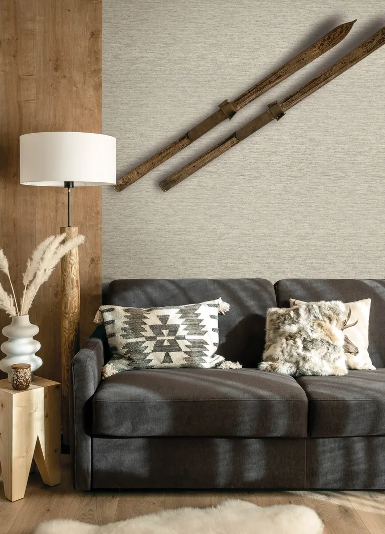 Chesapeake Wool Texture Wallpaper - Pewter — Ảnh 7